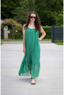 Dlouhé hedvábné šaty 21321 Italy