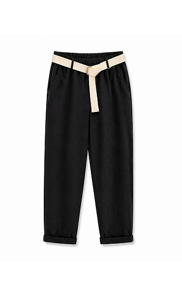 Trendy kalhoty s páskem 26020