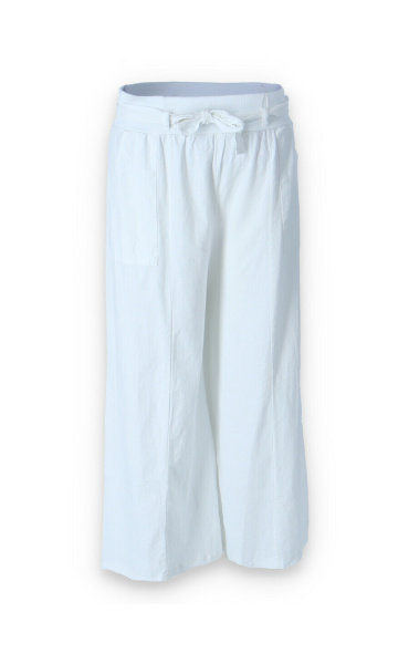 Kalhoty lněné culottes 7635