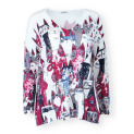 Svetřík s potiskem oversized Damod T85038 