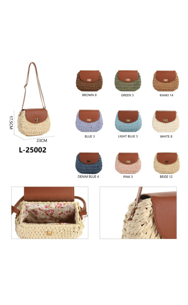 Kabelka boho proutěná L-25002