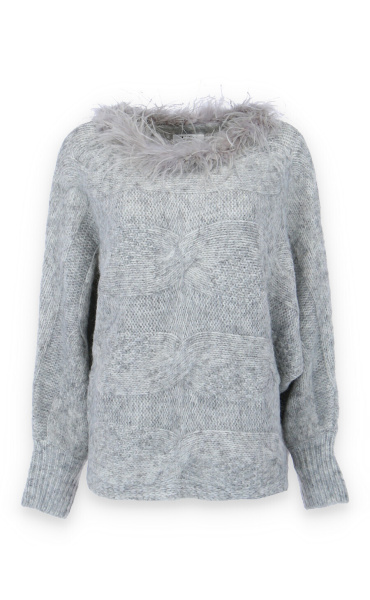 Elegantní svetřík oversize USee Y607 Itálie