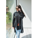 Košile oversize s aplikací (SMILE) 39806