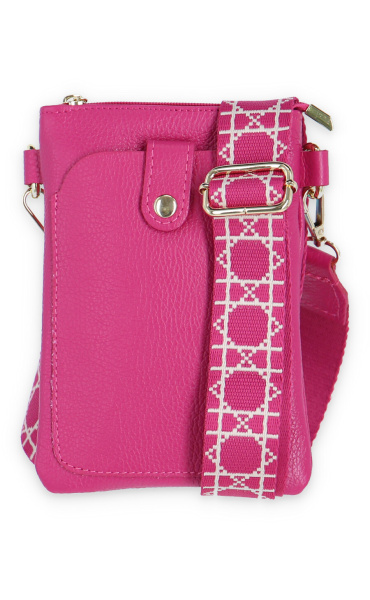 Kabelka malá crossbody-mobil ,kůže 949 Itálie