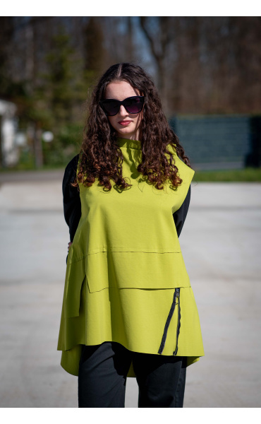 Trendy vesta se stojáčkem 39946