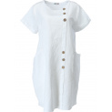 Šaty lněné s knoflíky 51220 Itálie