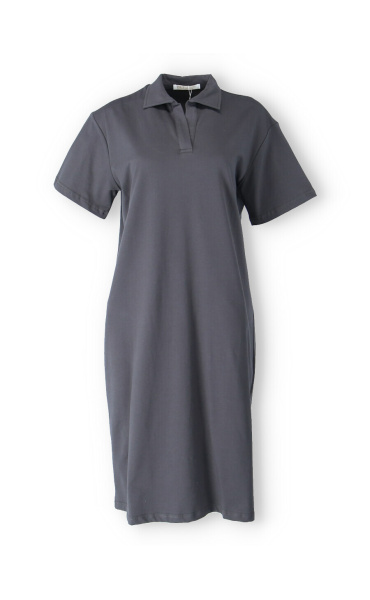 Teplákové šaty s límečkem DZ1015