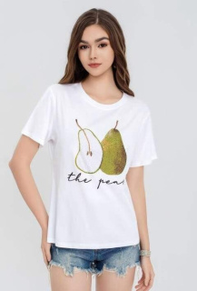 Trendy triko s potiskem HRUŠKA K696