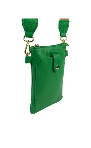 Kabelka malá crossbody-mobil ,kůže 949 Itálie