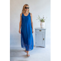 Šaty hedvábí dlouhé 6050 Italy