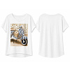 Triko oversized s potiskem VESPA 299