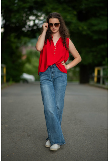 Kalhoty džínové wide-leg MC-7301