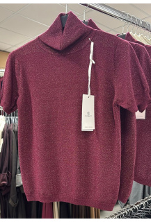 Rolák lurex krátký rukáv RAY 5035