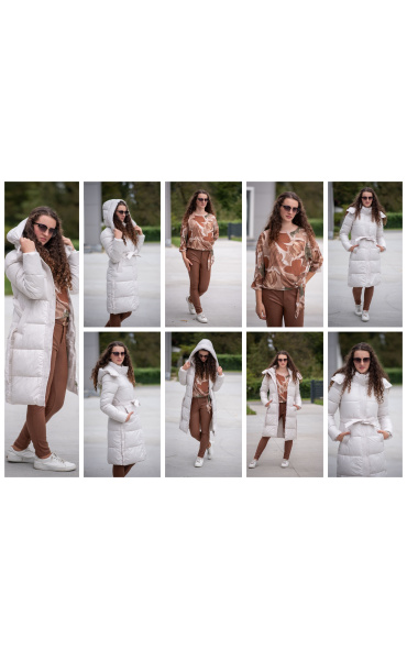 Zimní bunda dlouhá MY0487 Itálie