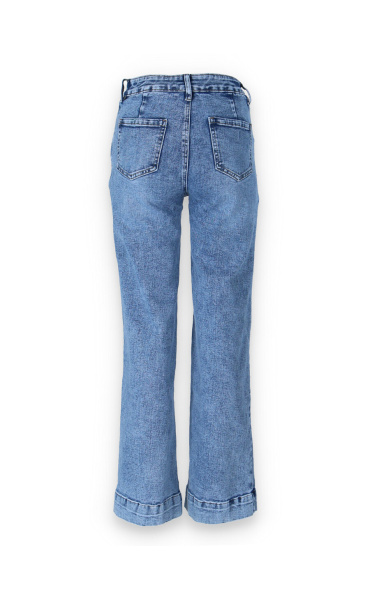 Kalhoty džínové wide-leg 3D-9181