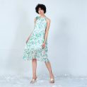 Krátké hedvábné šaty květ 23112B Italy