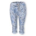 Kalhoty capri potisk do gumy 21822