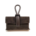 Stylová kabelka z broušené kůže 6528-c, Itálie