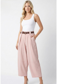 Široké kalhoty 7/8 s páskem 38093