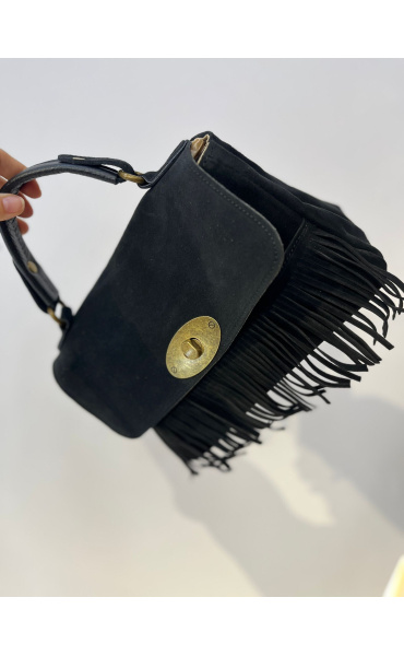 Kabelka broušená kůže s třásněmi 1320 Itálie