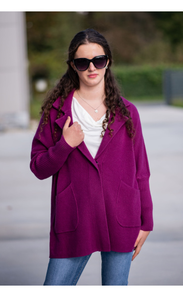 Sako úplet oversize 5108 Itálie