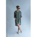 Tunika lněná s kapucí 16062 Itálie