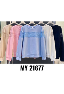 Mikina s aplikací krajky MY STYLE 21677