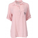 letní lněná košile růžová