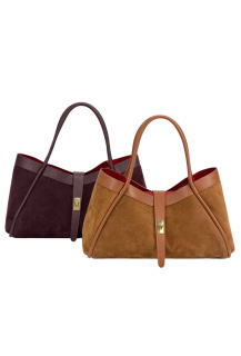 Elegantní kabelka broušená kůže 709-C Itálie