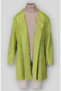 Kardigan/blejzr imitace broušené kůže 2125