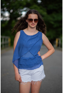 Letní top hedvábí 6568 Italy
