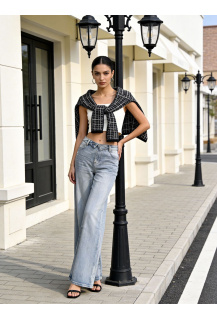 Kalhoty džínové Wide Leg 3D-9330