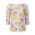 Halenka s potiskem KVĚT 3/4 rukáv 23007 