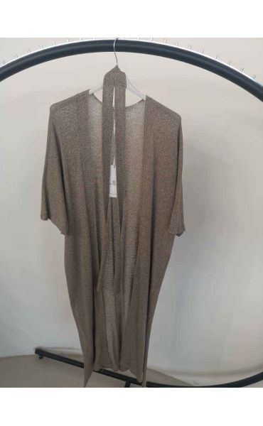 Dlouhý kardigan s vázáním RAY 9096