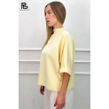 Trendy halenka se stojáčkem a broží 39198