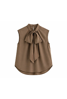 Košilový top s vázačkou U15151