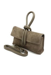 Stylová kabelika z broušené kůže 6528-c, Itálie