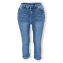 Džínové capri kalhoty 3D-8015