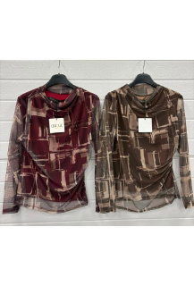 Elegantní halenka šifónová stojáček 13020B