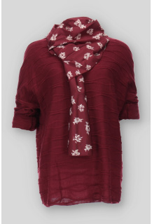 Halenka "V" výstřih šátek MY STYLE