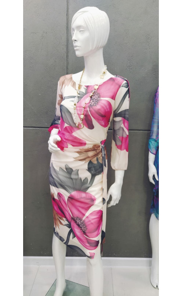 Šaty elegantní s krátkým ruk. Trynite K-1472