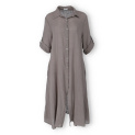 Košilové lněné šaty 21651
