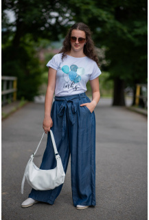 Kalhoty široké culottes 1287