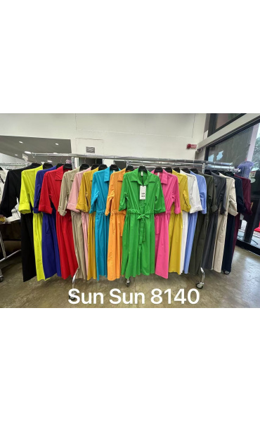 Dlouhé košilové šaty SUN 8140