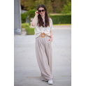 Široké kalhoty s páskem 24503