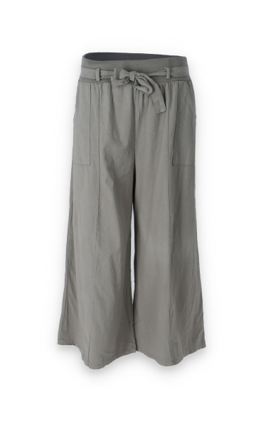 Kalhoty lněné culottes 7635