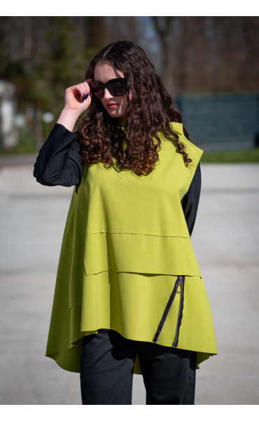 Trendy vesta se stojáčkem 39946