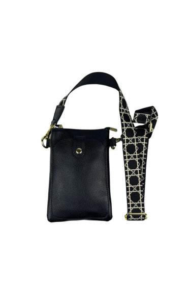Kabelka malá crossbody-mobil ,kůže 949 Itálie