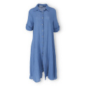 Košilové lněné šaty 21651