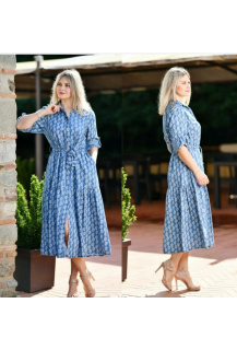 Džínové košilové šaty 24277 Itálie